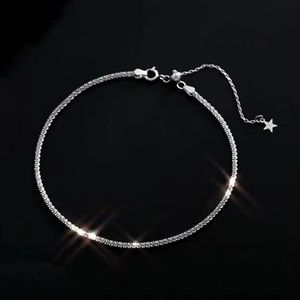 NEW 925 Sparkling Silver Diamond Cut Ankle B